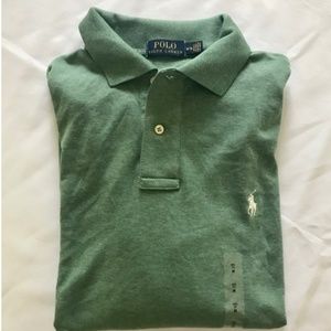Polo Ralph Lauren Sage Green Long Sleeve Soft Polo